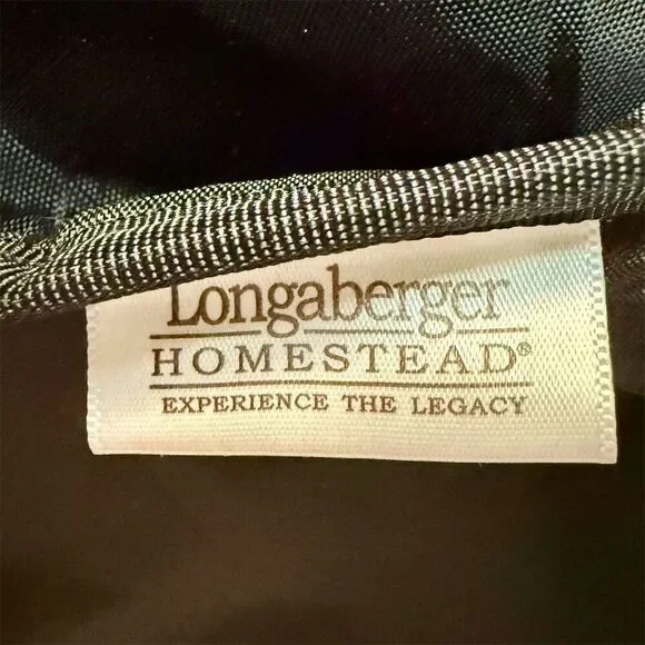 Longaberger Lightweight Crossbody Bag Black Khaki Checkered Plaid
Long Strap - Picture 9 of 10